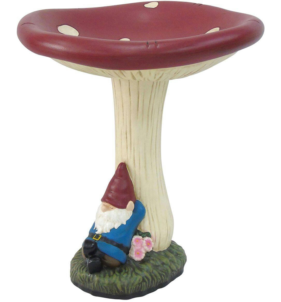 For Living Mushroom Bird Bath, 20-in