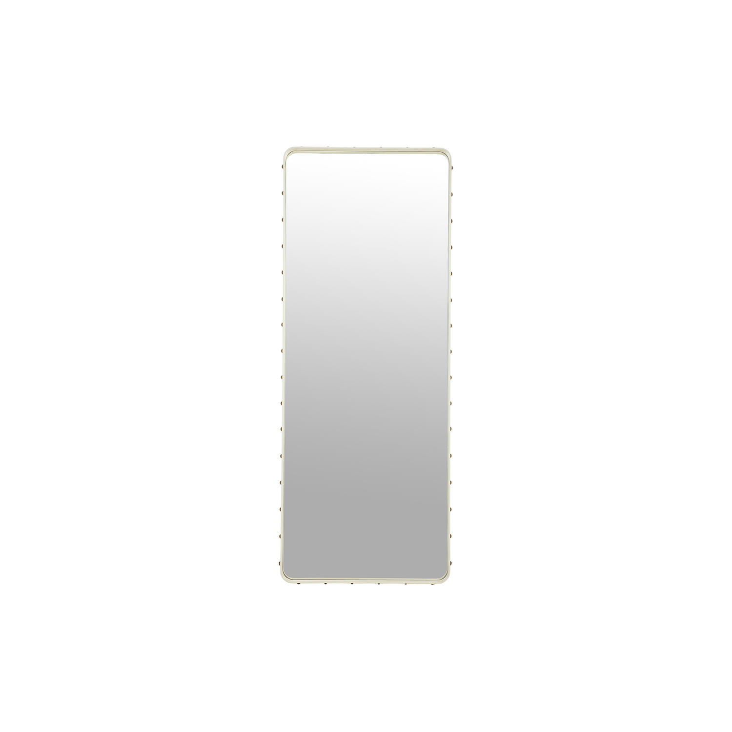 Adnet Rectangular Wall Mirror, cream