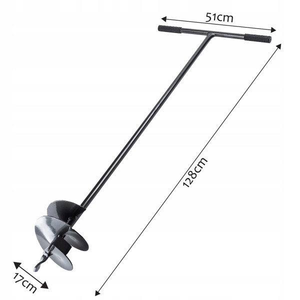 Świder Ręczny Do Gleby Ziemi Gruntu Dołownik 170mm
