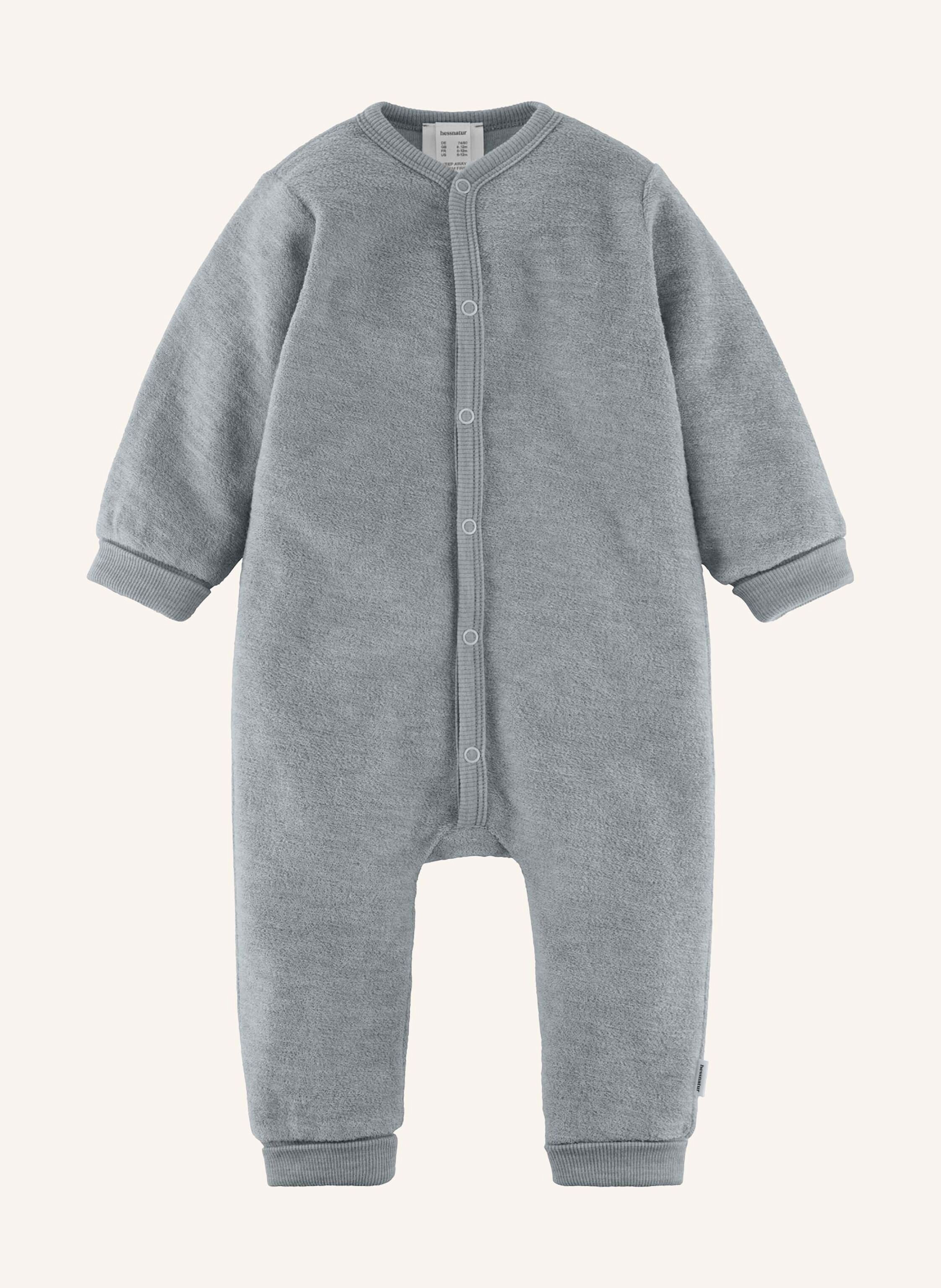 hessnatur hessnatur Wollfrottee Overall aus reiner Bio-Merinowolle
