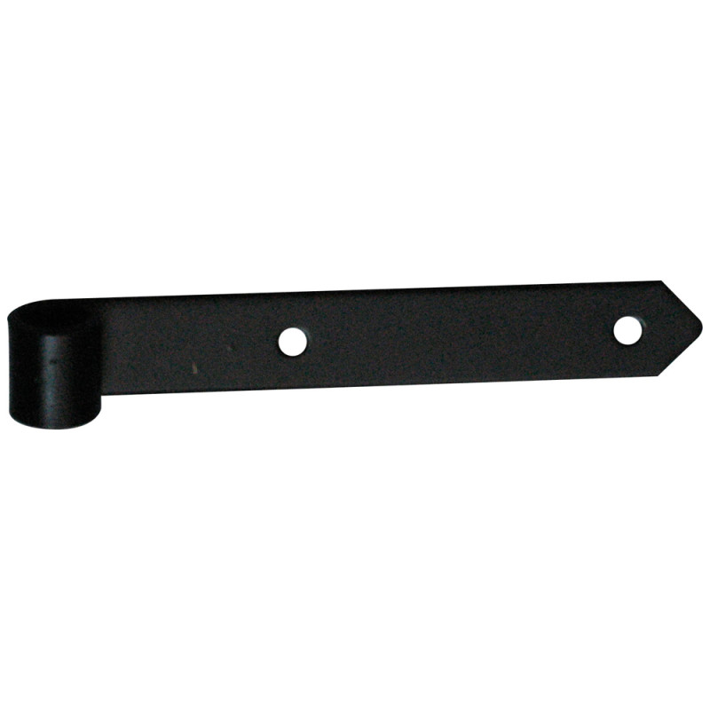 Penture droite en métal noir 200 mm TEKNIBOX