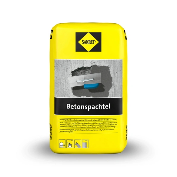 Betonspachtel grau