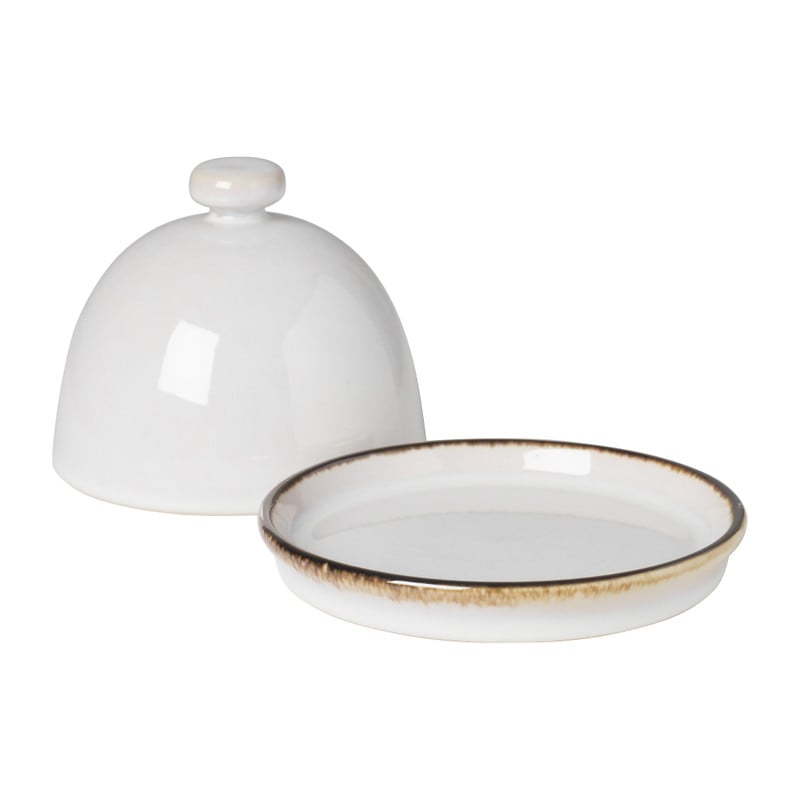 Toscane botervloot - wit -&Oslash;12x9 cm