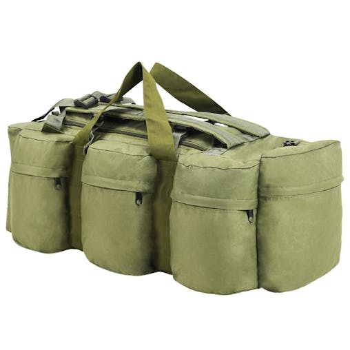 NNEVL 3-in-1 Army-Style Duffel Bag 120 L Olive Green