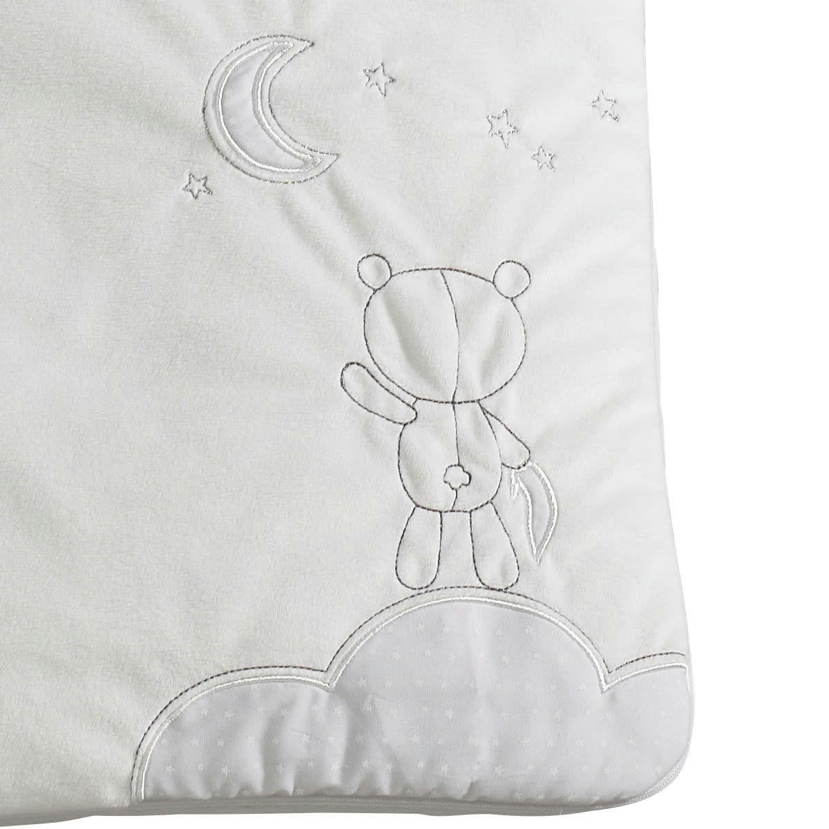 CELESTE - Nid d'ange Nomade 0 - 3 mois en coton blanc