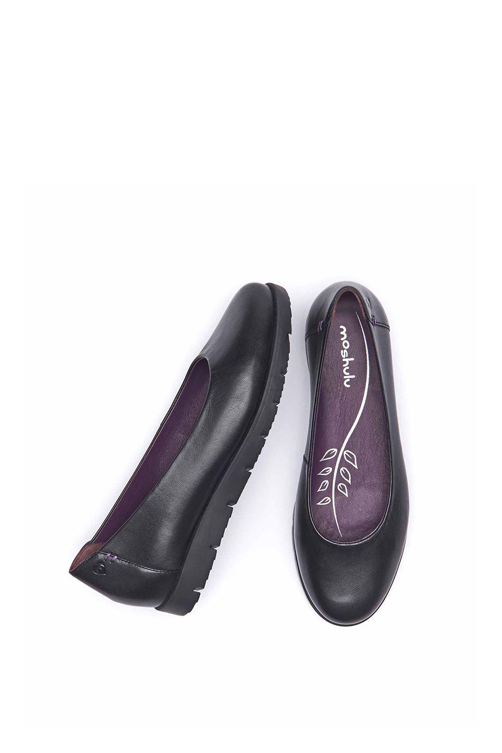 Moshulu Jin' Leather Flat Slip On Shoes
