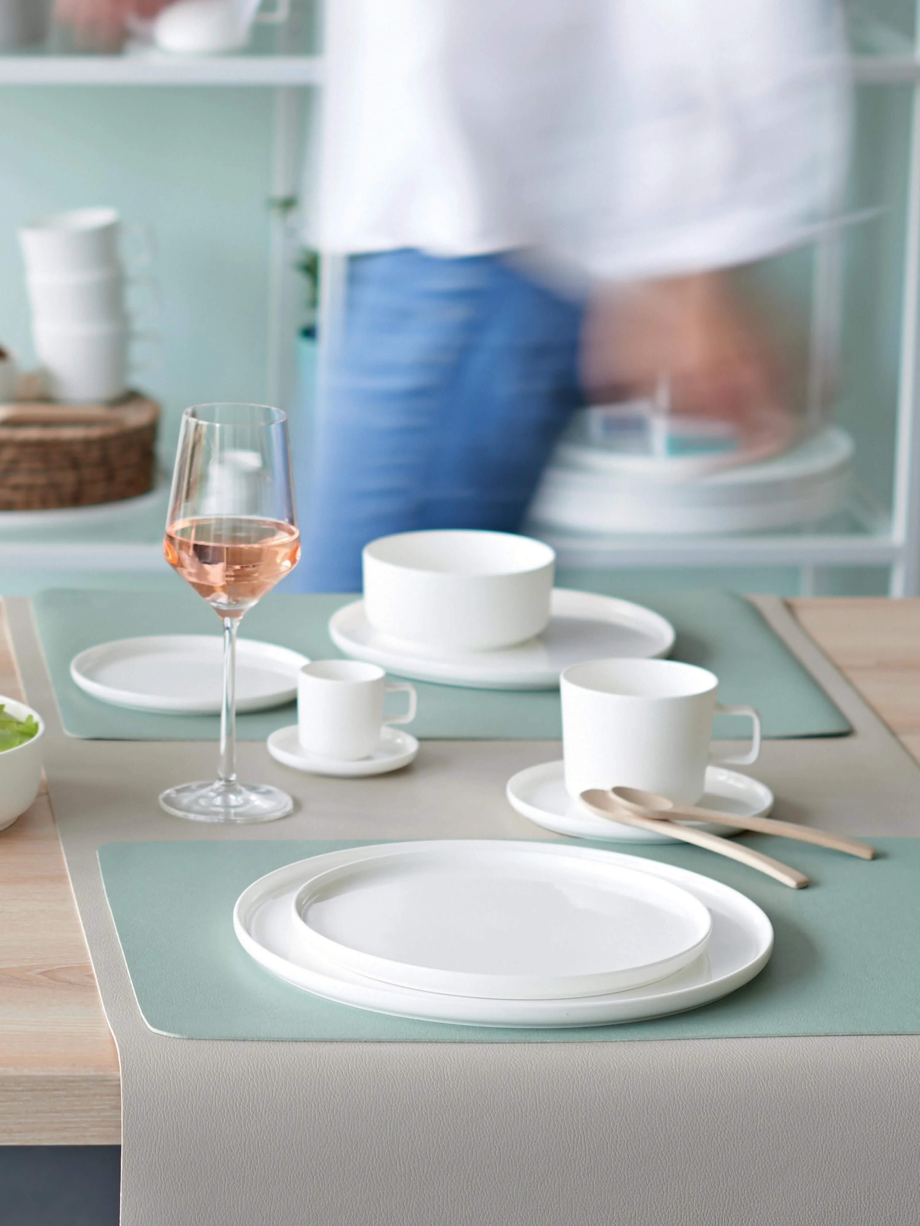 Fine Bone China Platzteller Oco, 6er-Set