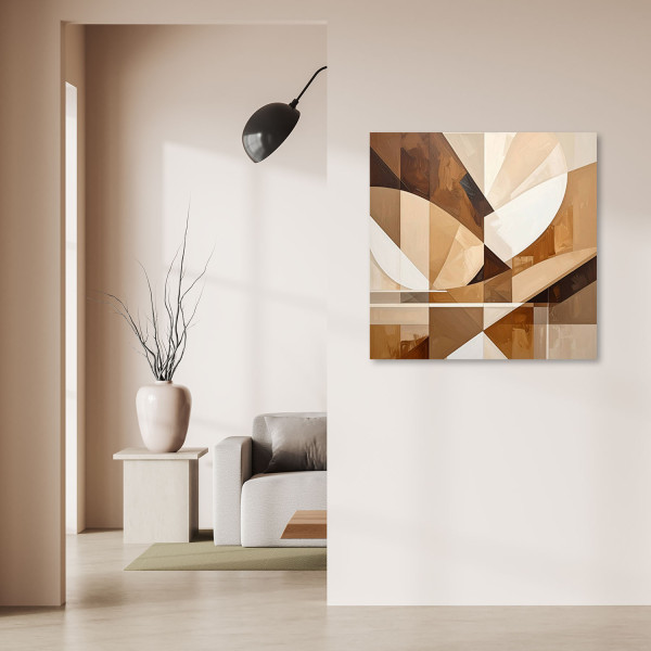Obraz do salonu sypialni kuchni, Kształy Figury Geometryczna 20x20