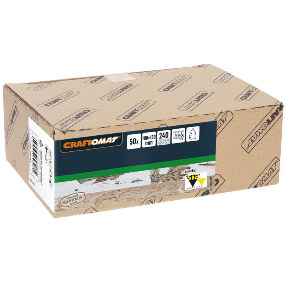 SLIPEPAPIR CRAFTOMAT K240 150X100MM 50STK