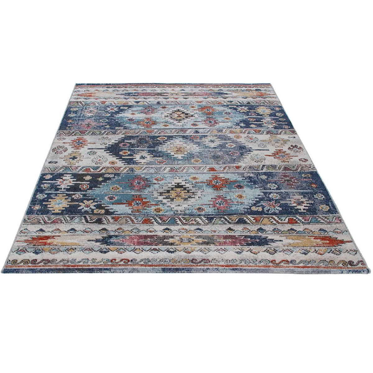 MAGINO - Tapis shaggy en polypropylène bleu 160x230 cm