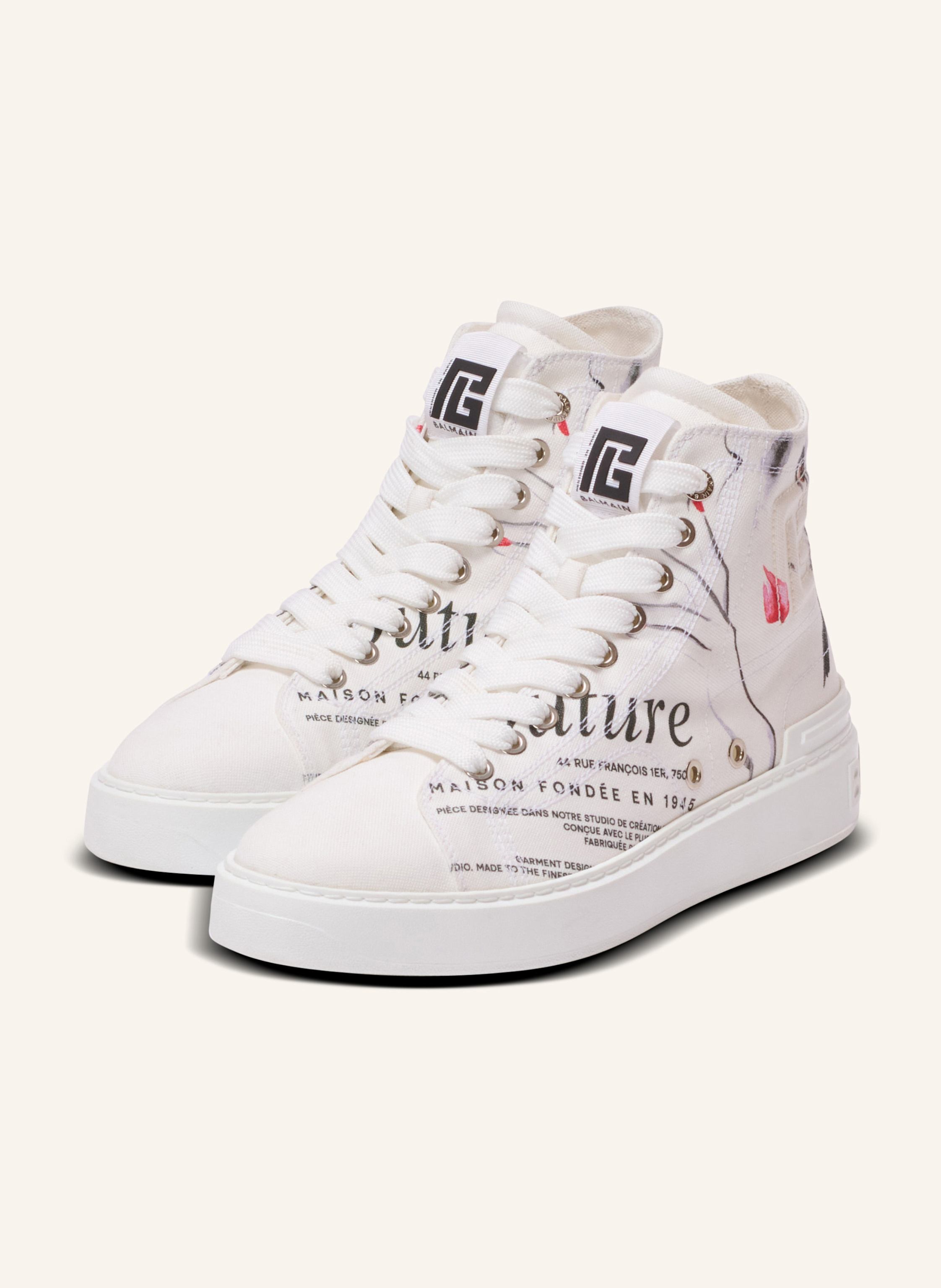 BALMAIN High-Top-Sneakers B-Court mit Balmain Beauty-Print