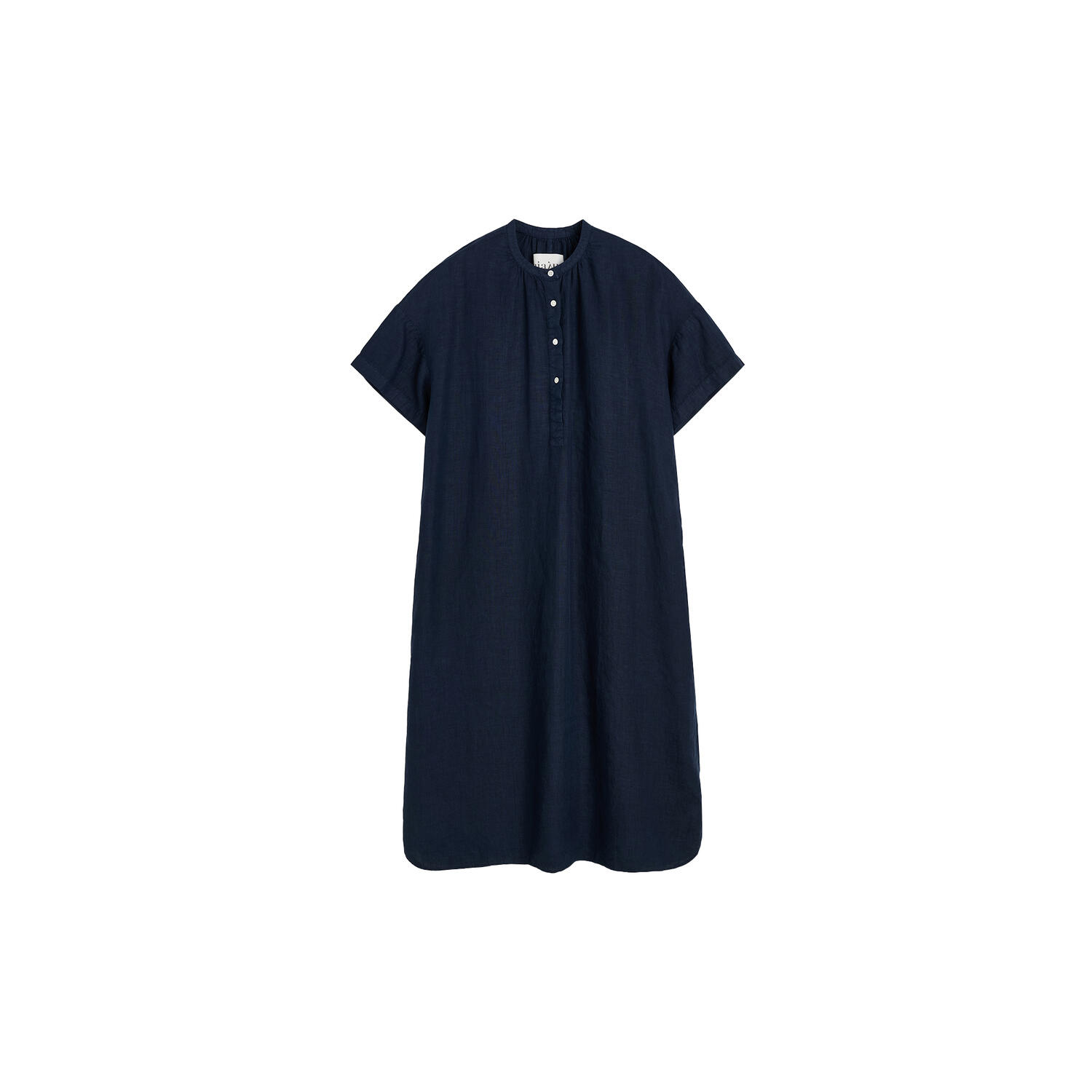 Cille Dress Linen, navy