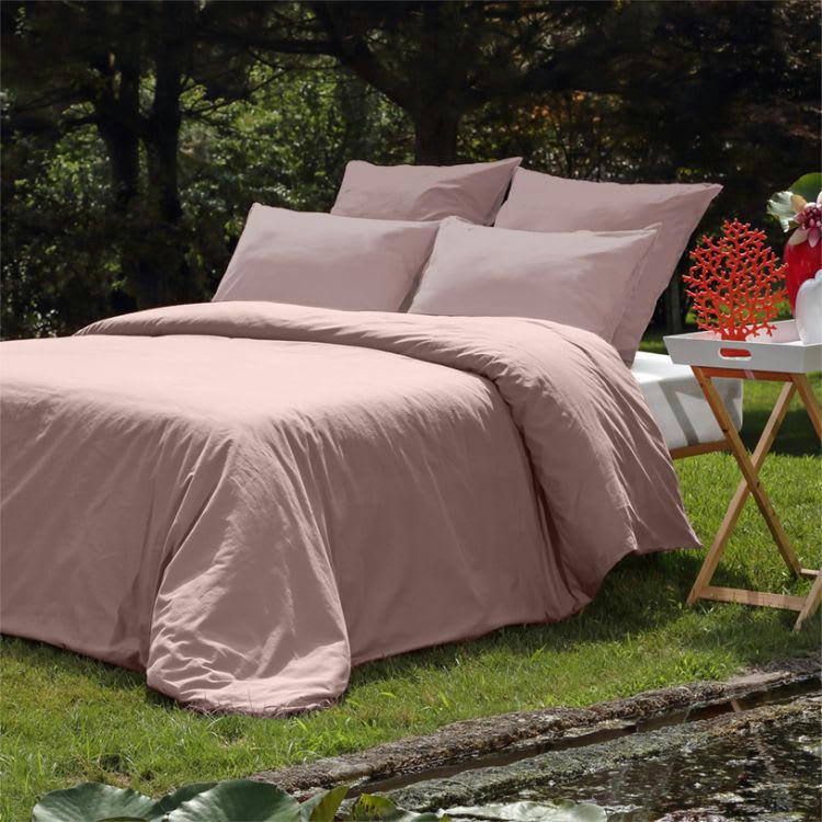 PALACE - Taie D'oreiller en Coton Rose 50x70 cm