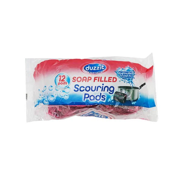Duzzit Soap Filled Scouring Pads 12 Pack