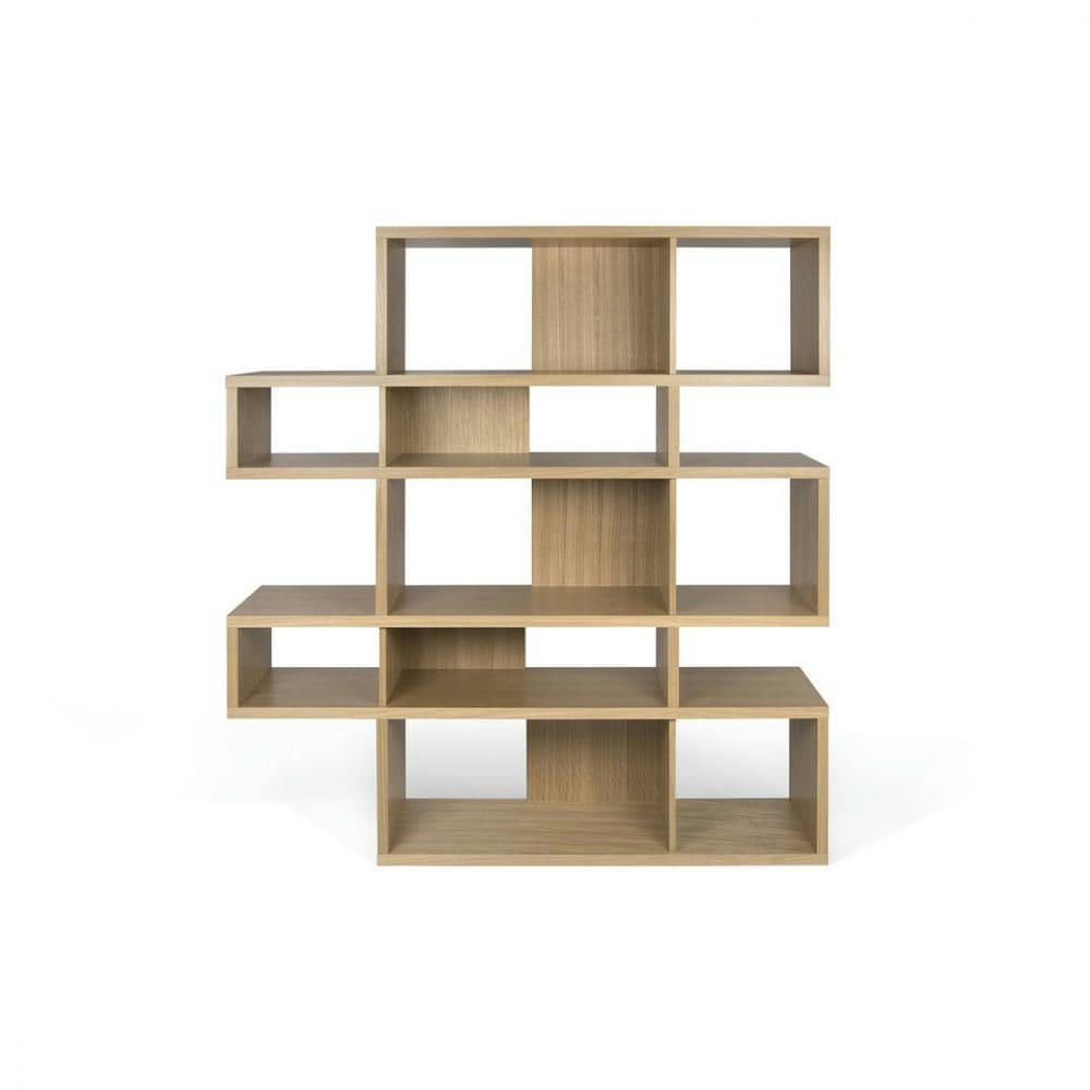 LONDON - Bibliothèque  placage chêne naturel