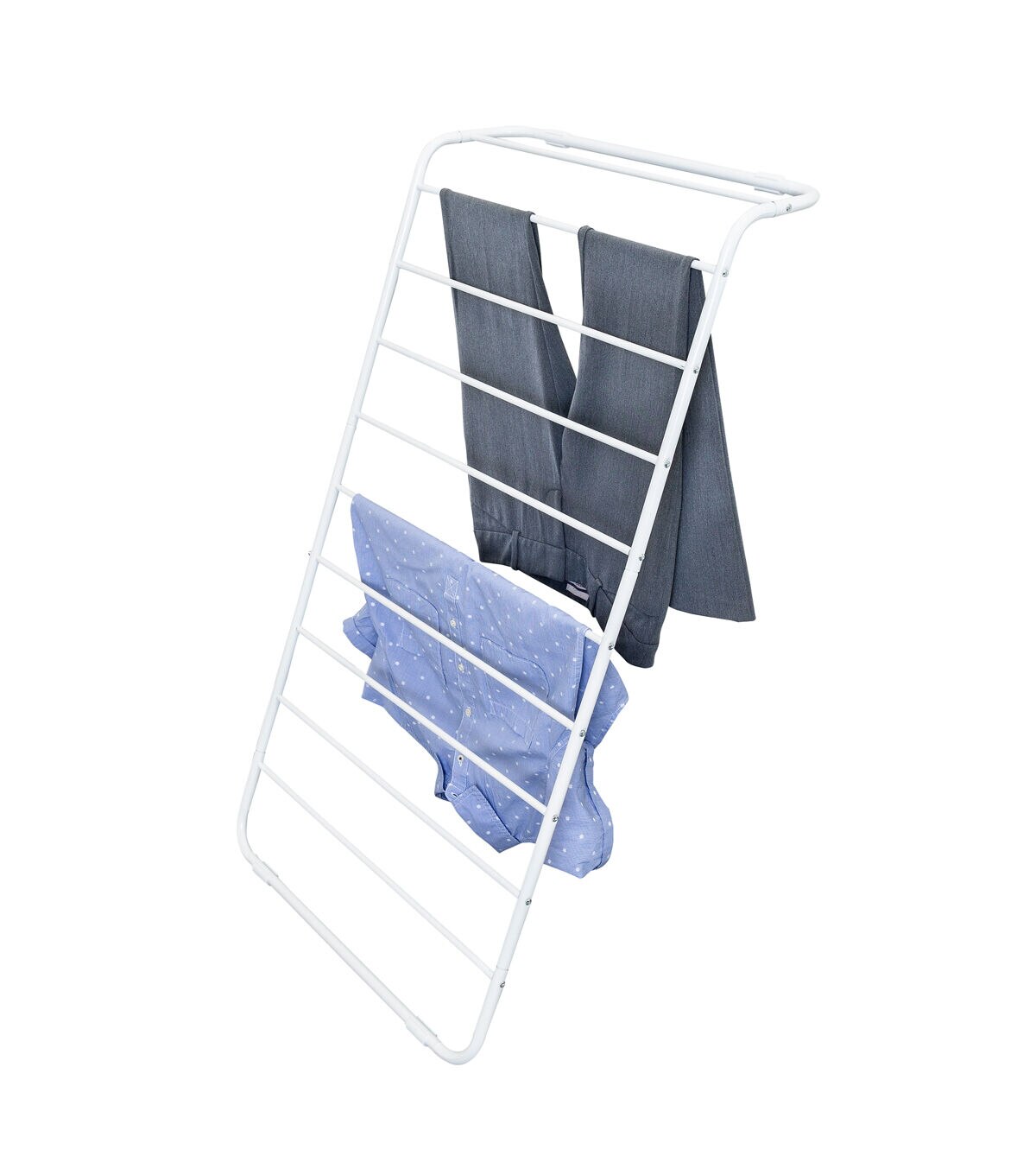 Honey Can Do 24 x 41 White Steel Leaning Clothes Drying Rack