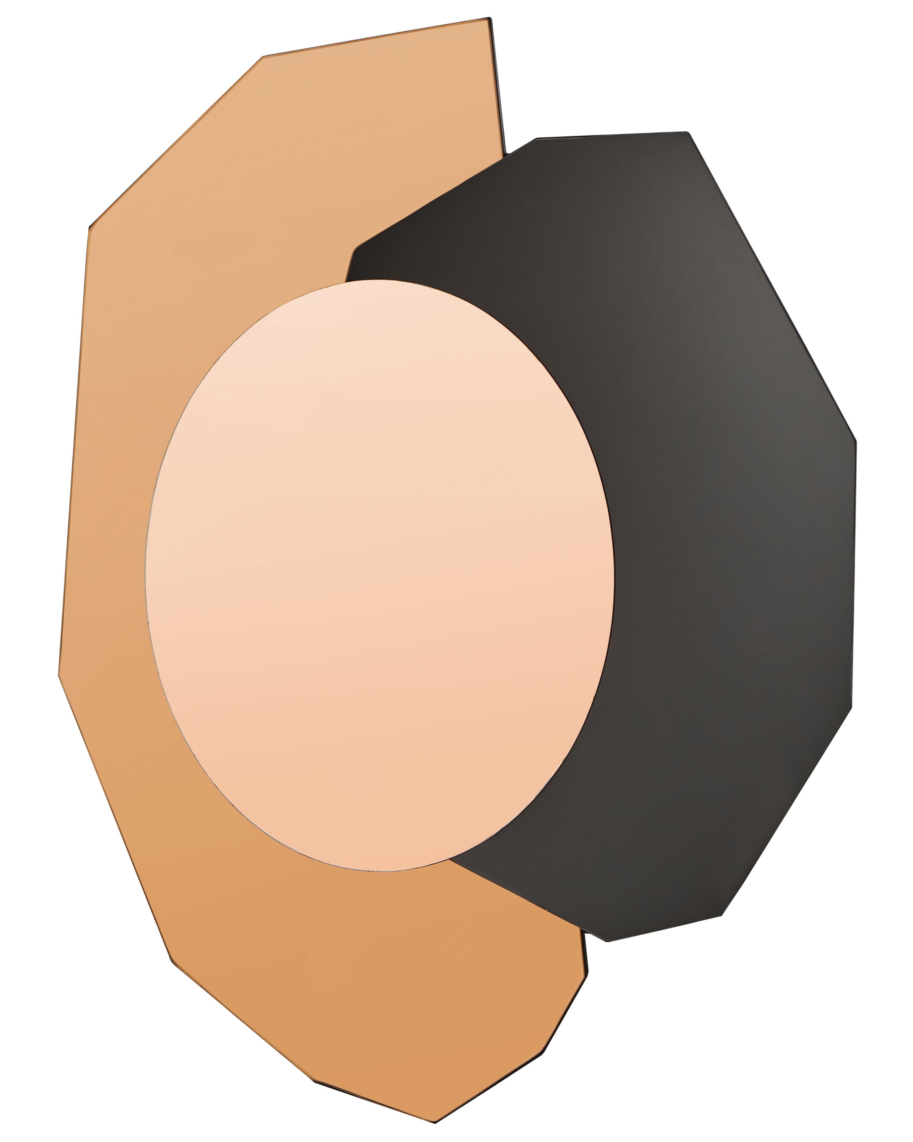 Wall Mirror TROYON 62 cm 80 cm Rose Gold