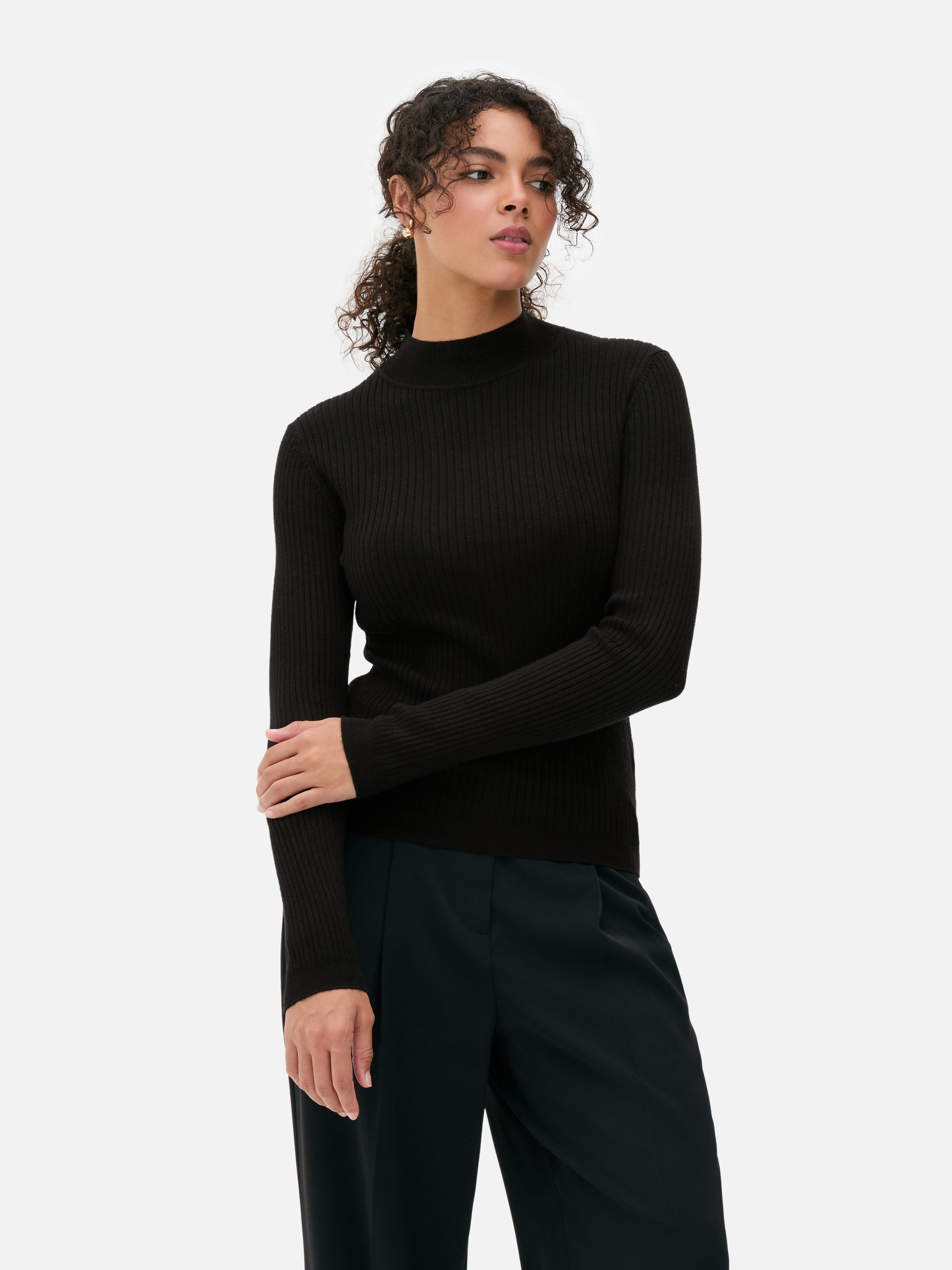 Ribbed Turtleneck Sweater