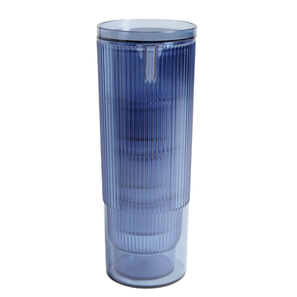 Carafe 1,1L   4 verres 300mL polystyrène et silicone bleu