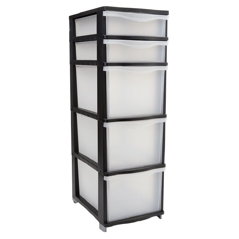 Tour de rangement 5 tiroirs L37xl26,8xH81,5cm