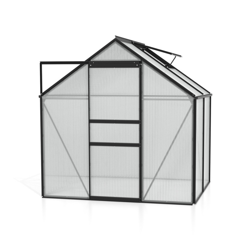 Serre en polycarbonate Calypso noire 3 m² VITAVIA