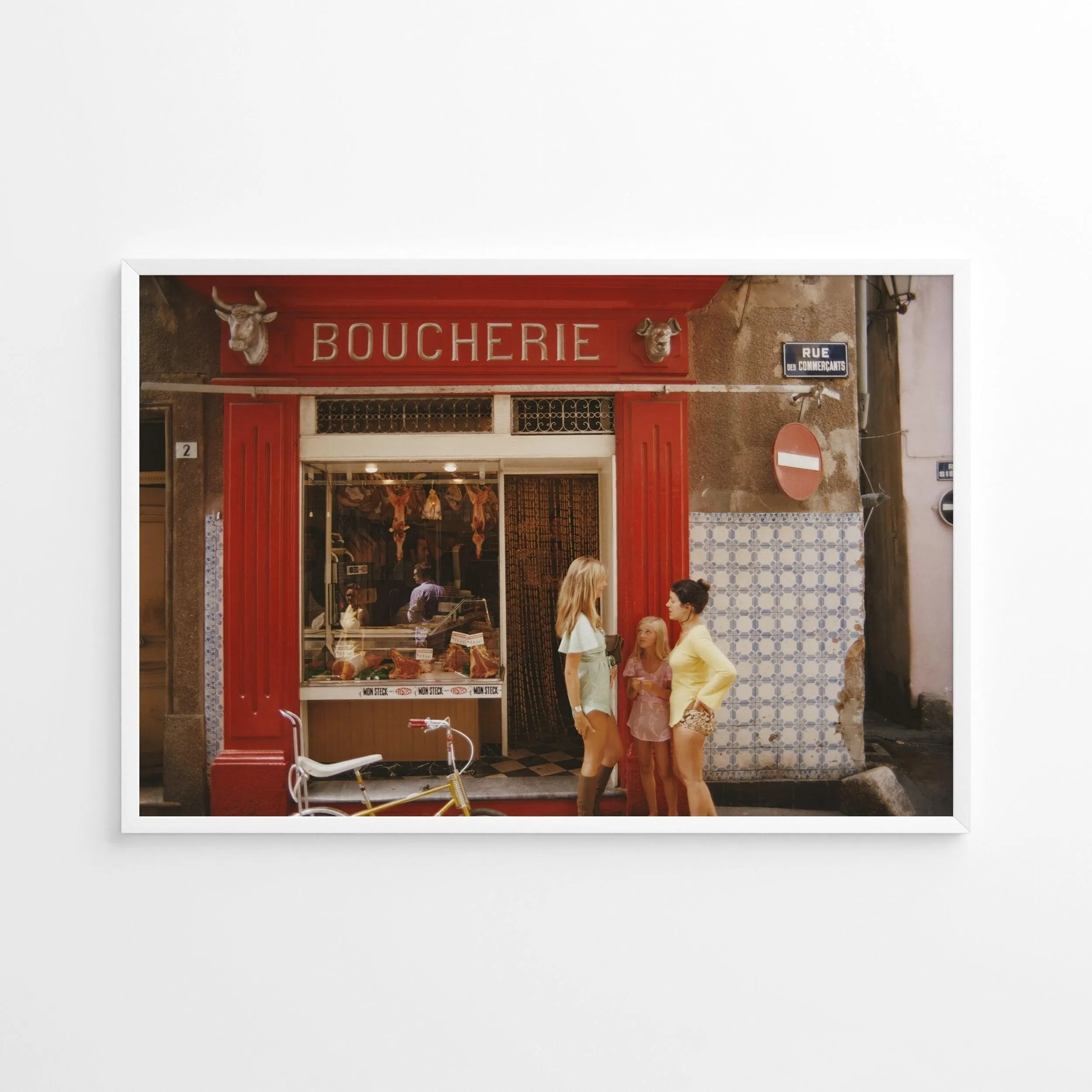 Slim Aarons Saint-tropez Boucherie Poster, Vintage Print, Photography Prints, High Society Photo Print, Museum Quality Photo Print
