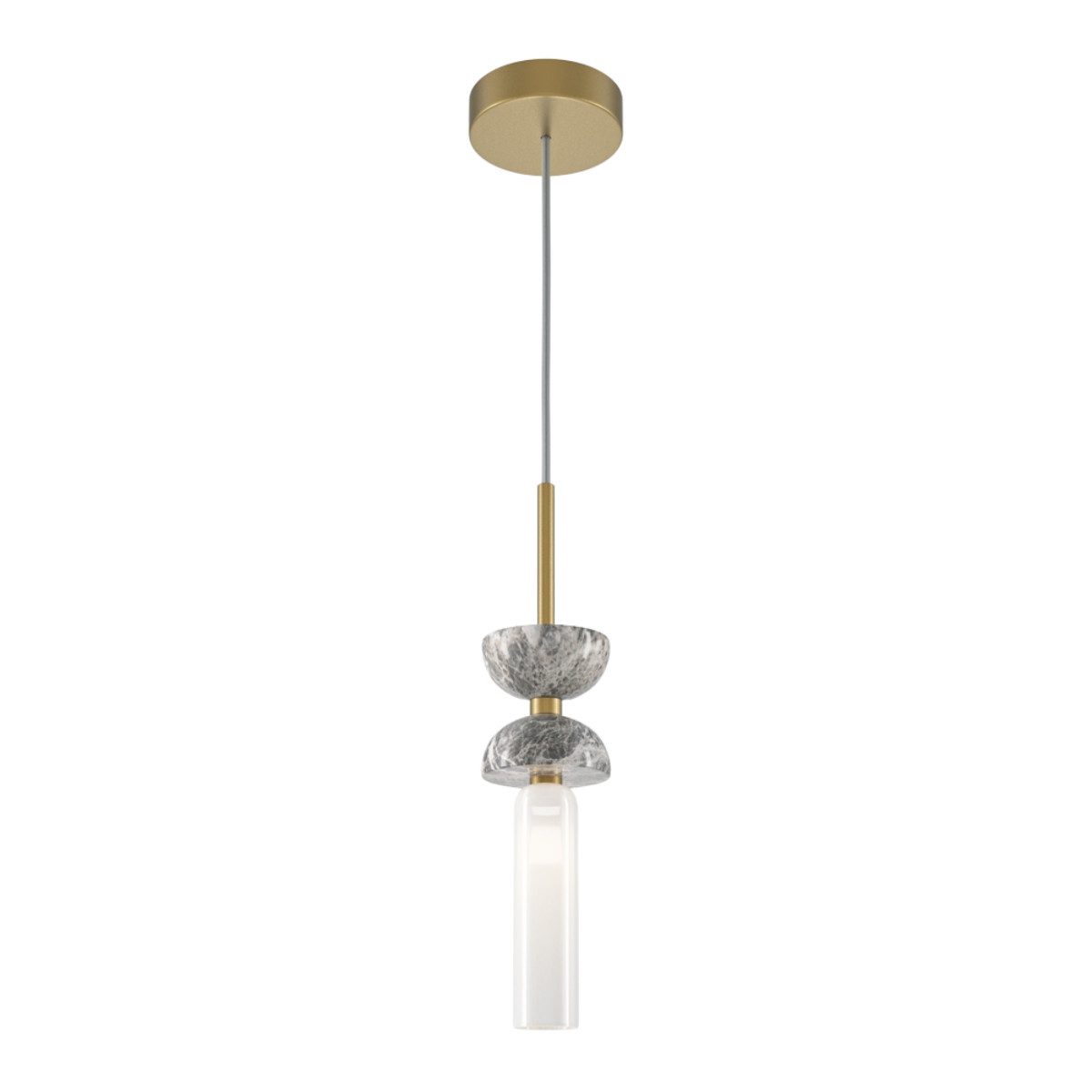 Lampa wisząca złoto-szara Kyoto 1xG9x28W wym: 336,5x10x10 cm Maytoni
