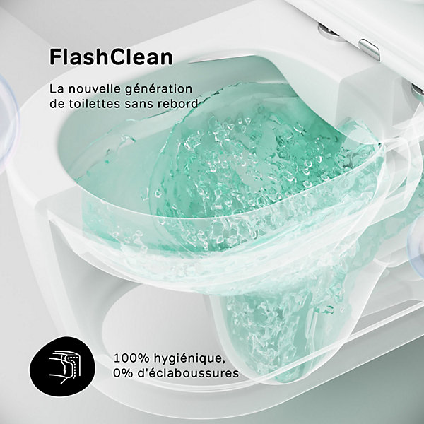 Pack WC Bâti autoportant   WC sans bride   Plaque   Set habillage AM.PM IIS90151.FA1700 Func