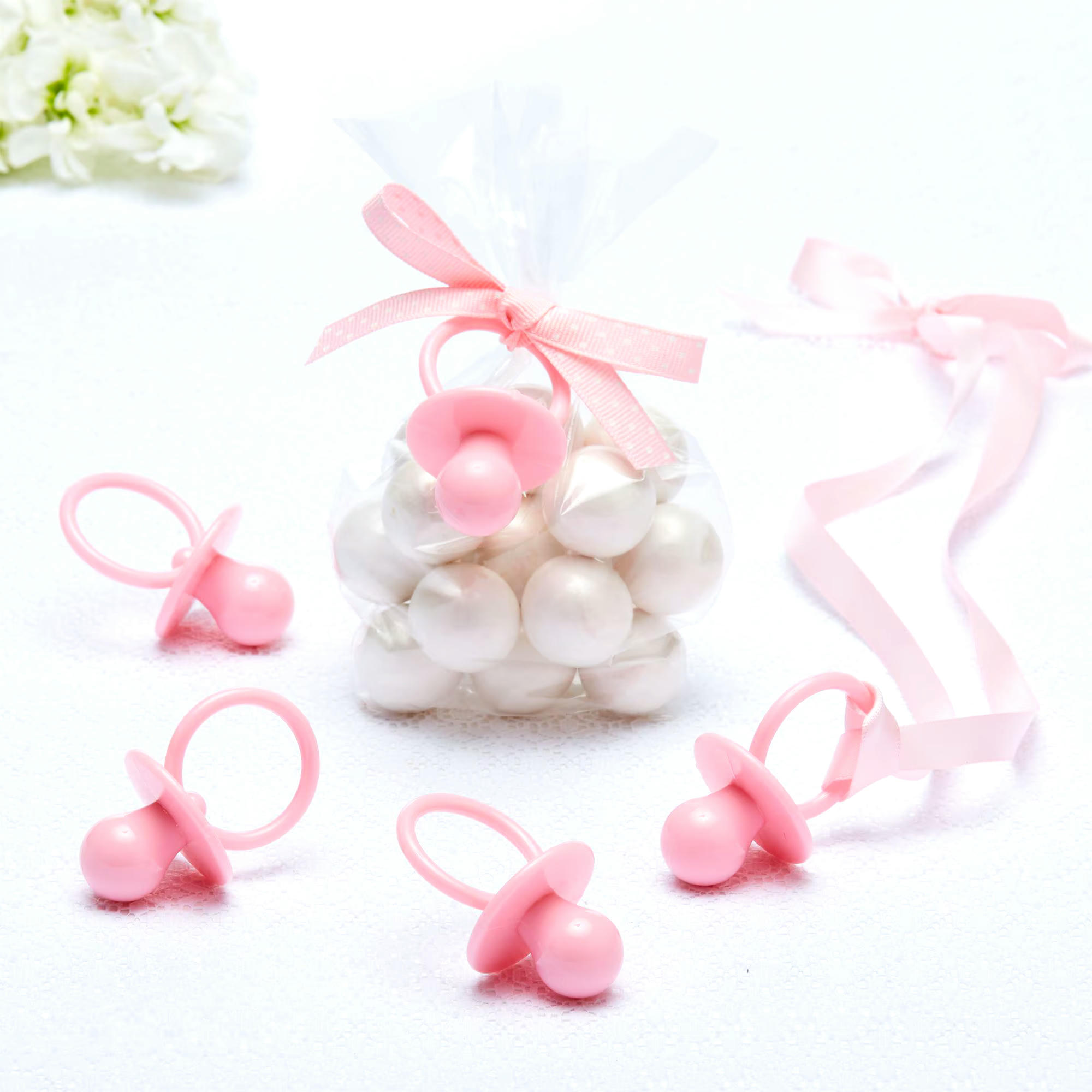 Pacifier Baby Shower Favour Charms, 8-pk