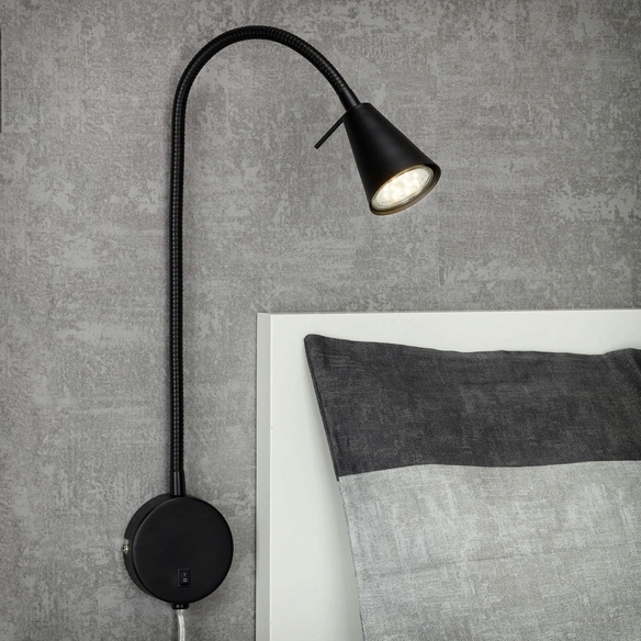 LED-Bettleuchte »TUSA«, schwarz, Höhe: 45 cm, inkl. Leuchtmittel