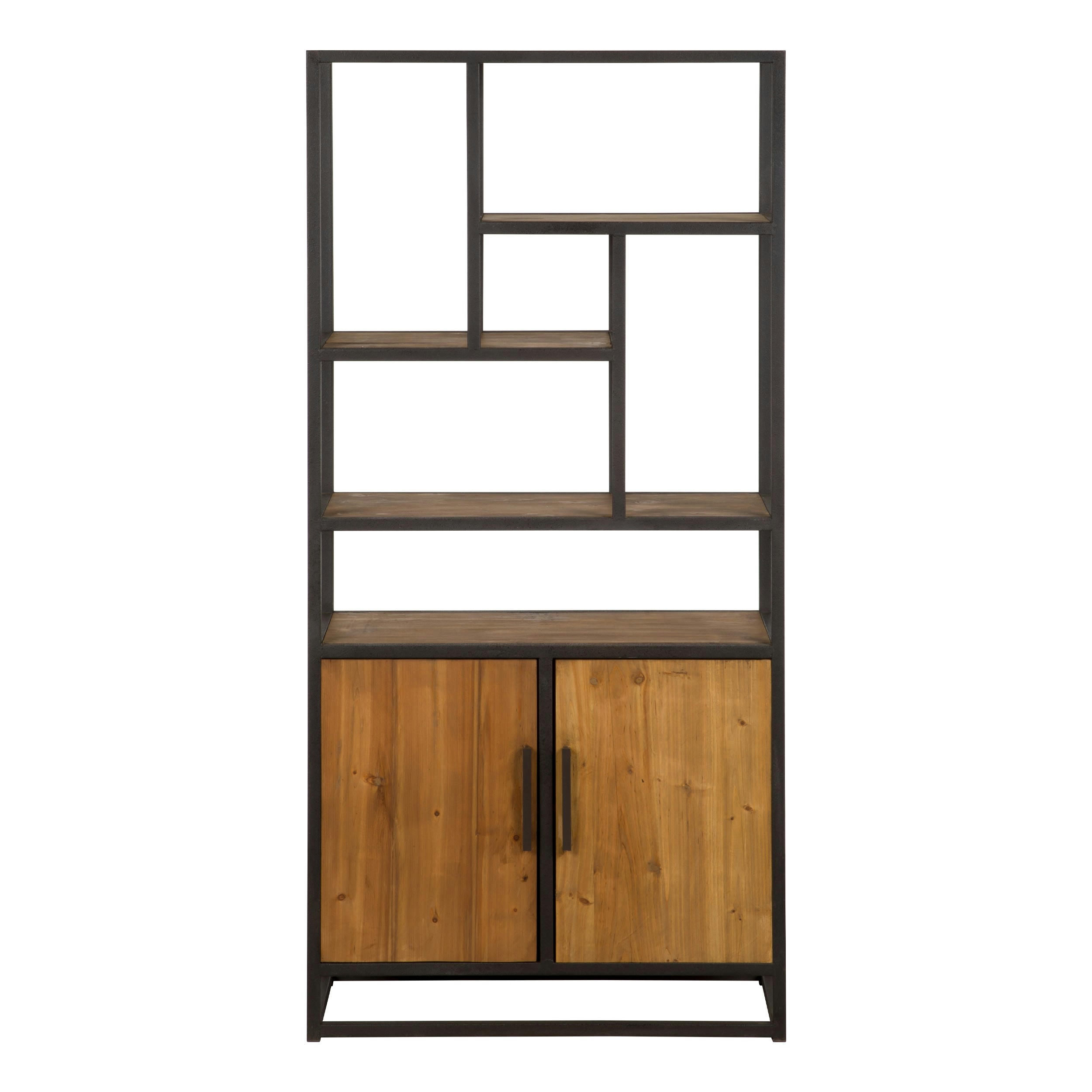 RAFFI - Etagère en bois de cèdre recyclé et métal