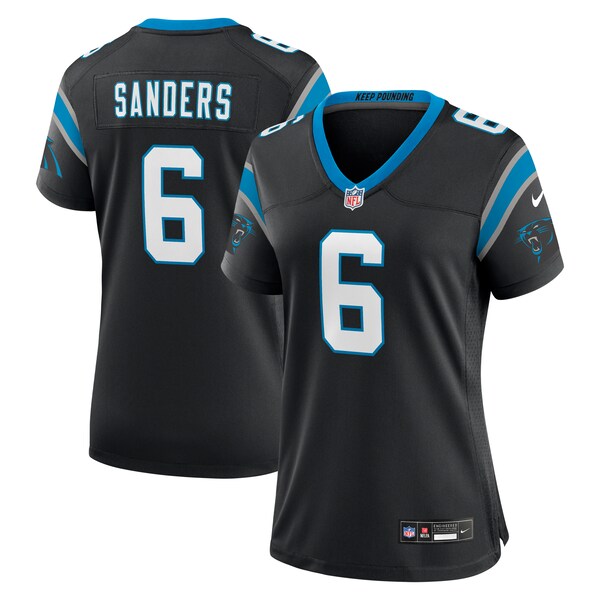 Miles Sanders Carolina Panthers Nike Women's Team Game Jersey - Black/Blue