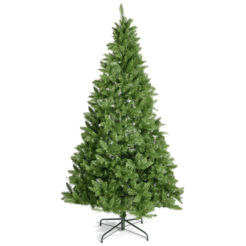 Sapin de No&euml;l artificiel avec pied métal H240 cm vert