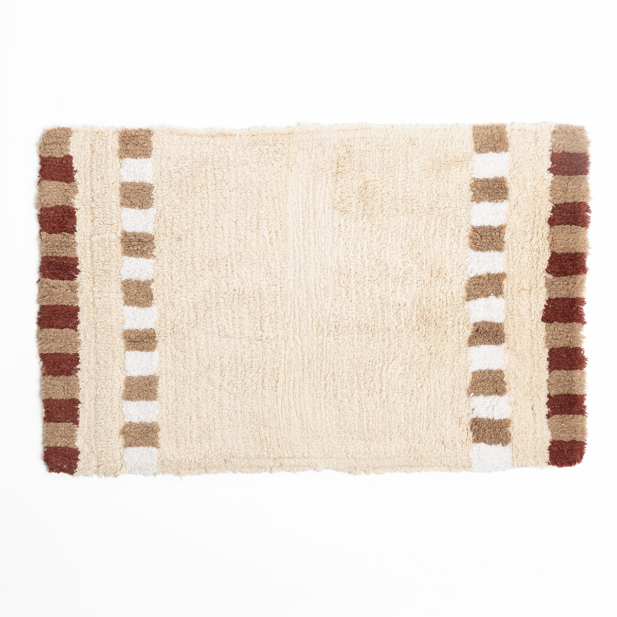 Tapete wc FLORENCE bege de algodão 50x80cm