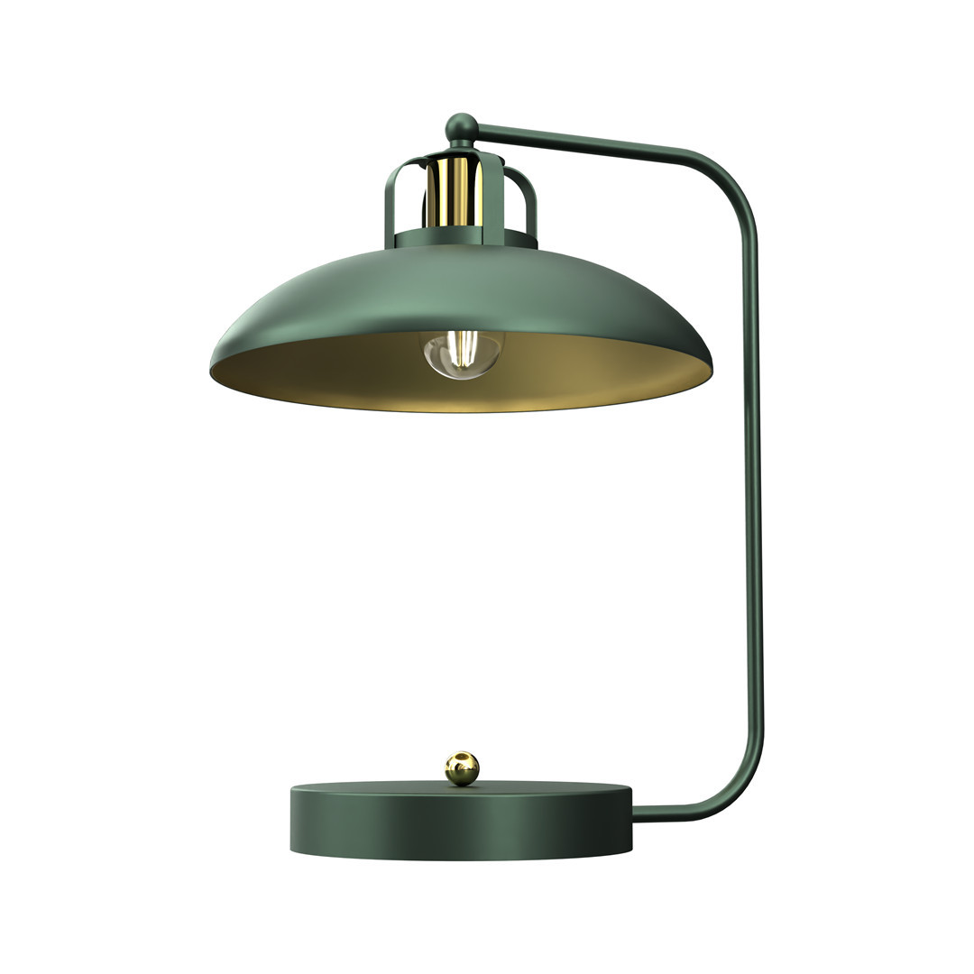 Lampka biurkowazielona FELIX 1xE27x60W wys:45cm Milagro