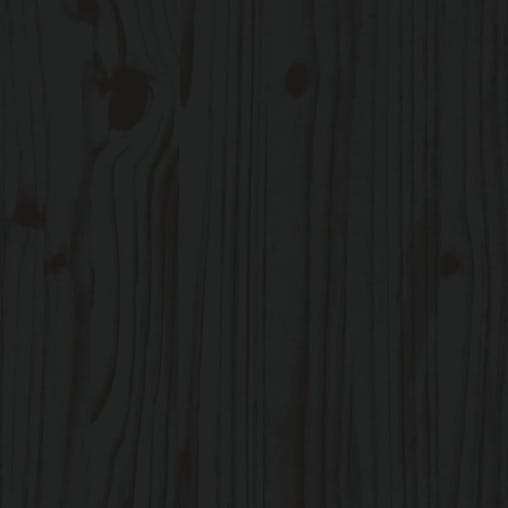 NNEVL Bed Headboard Black 156x4x100 cm Solid Wood Pine