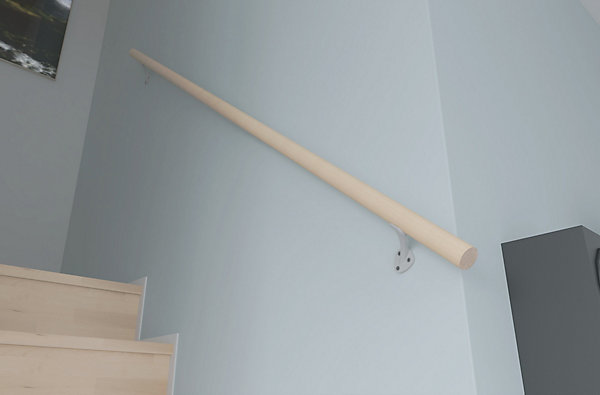 Kit main courante hêtre brut 2M Alumin'home