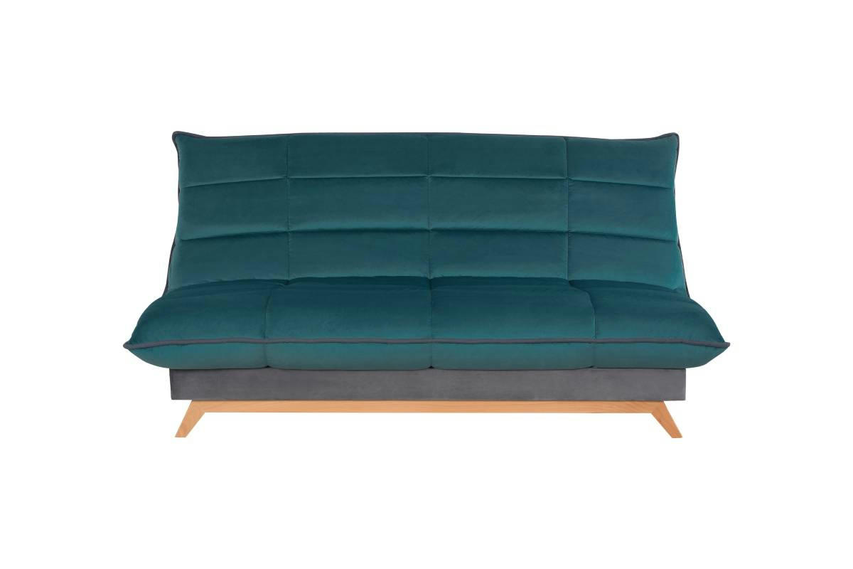 Seattle - Banquette CC SEATTLE 120x190, matelas Dunlopillo, angel bleu