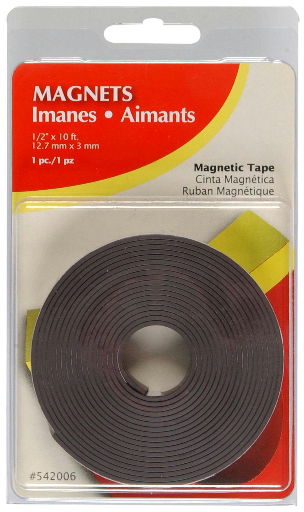 OOK Magnetic Flexible Adhesive Tape with Adhesive Backing, 10-ft