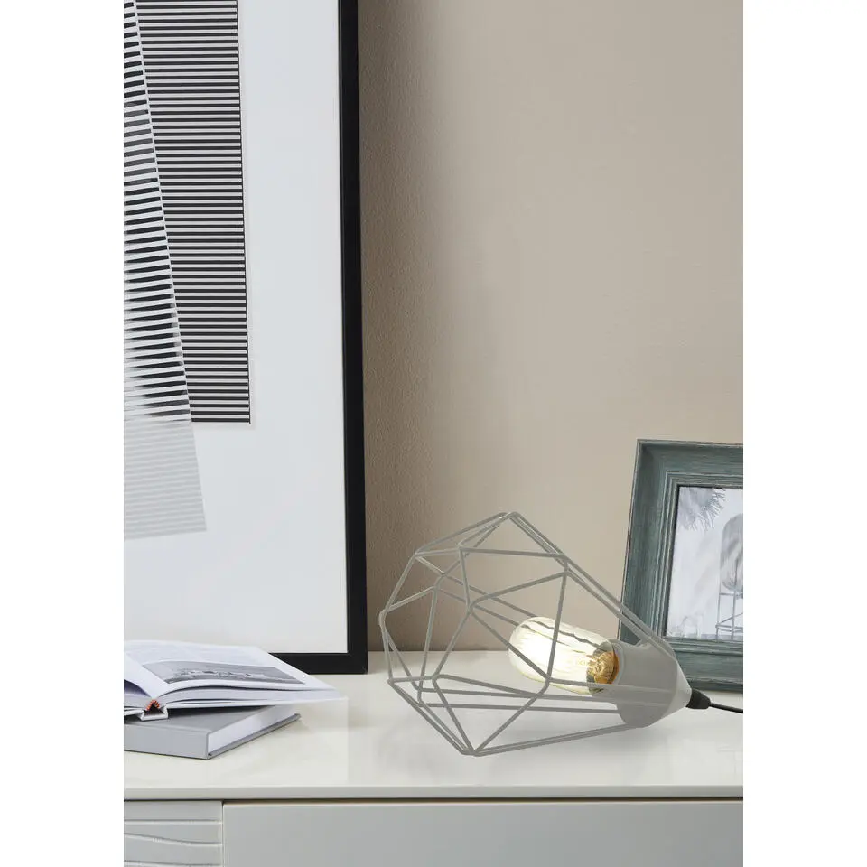EGLO Tarbes tafellamp - E27 - &Oslash; 17,5 cm - Grijs