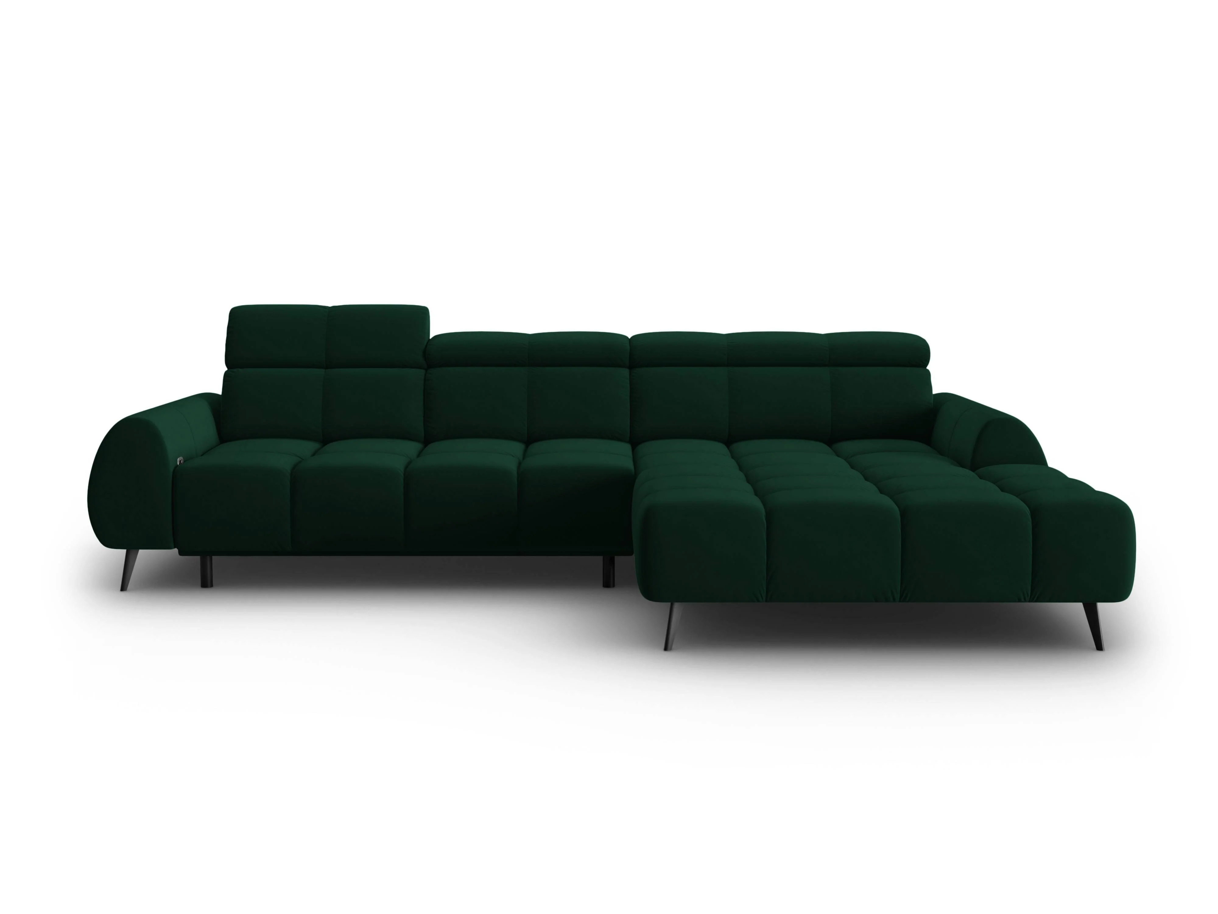 4-zits hoekbank Alyse velvet rechts