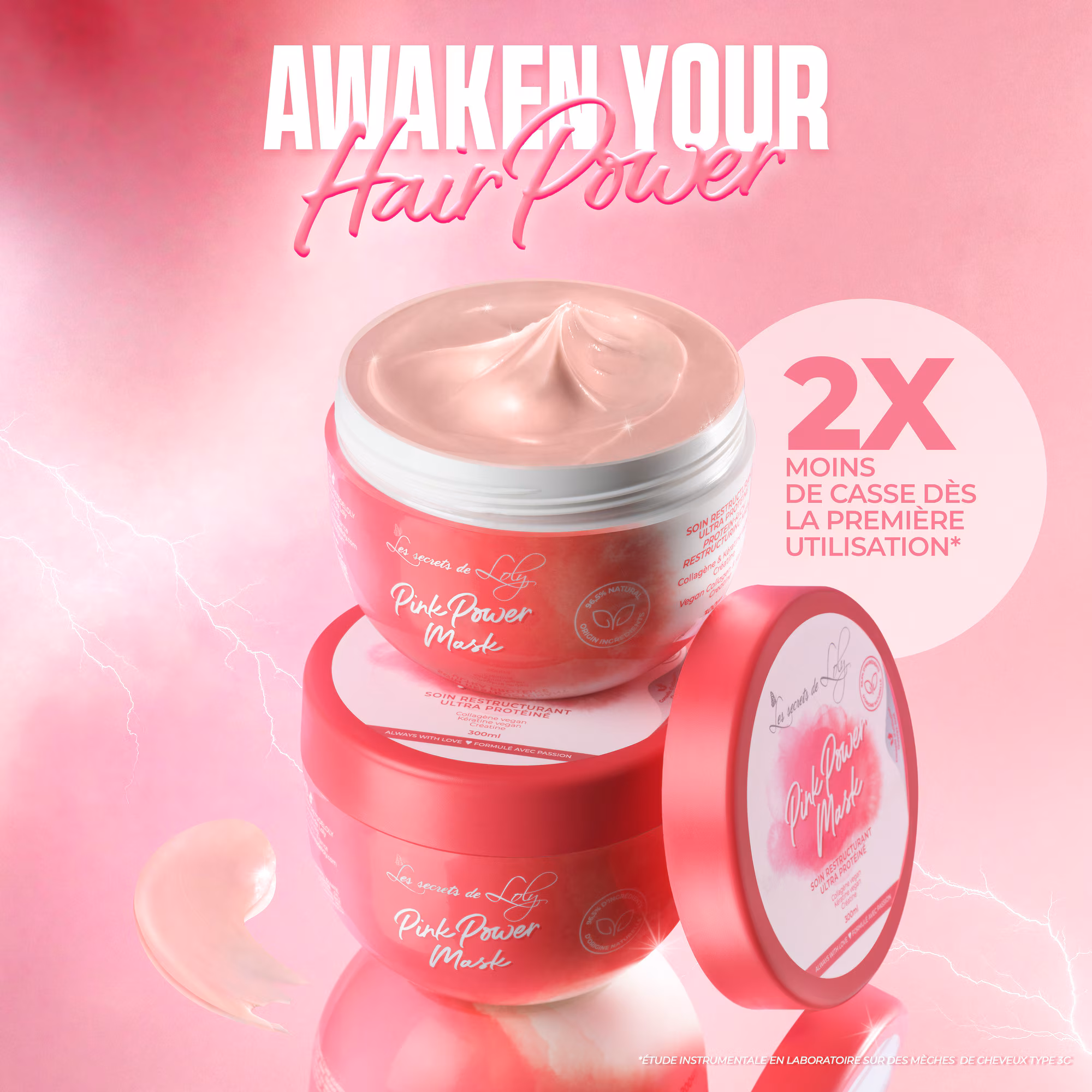 PINK POWER MASKSoin restructurant ultra protéiné