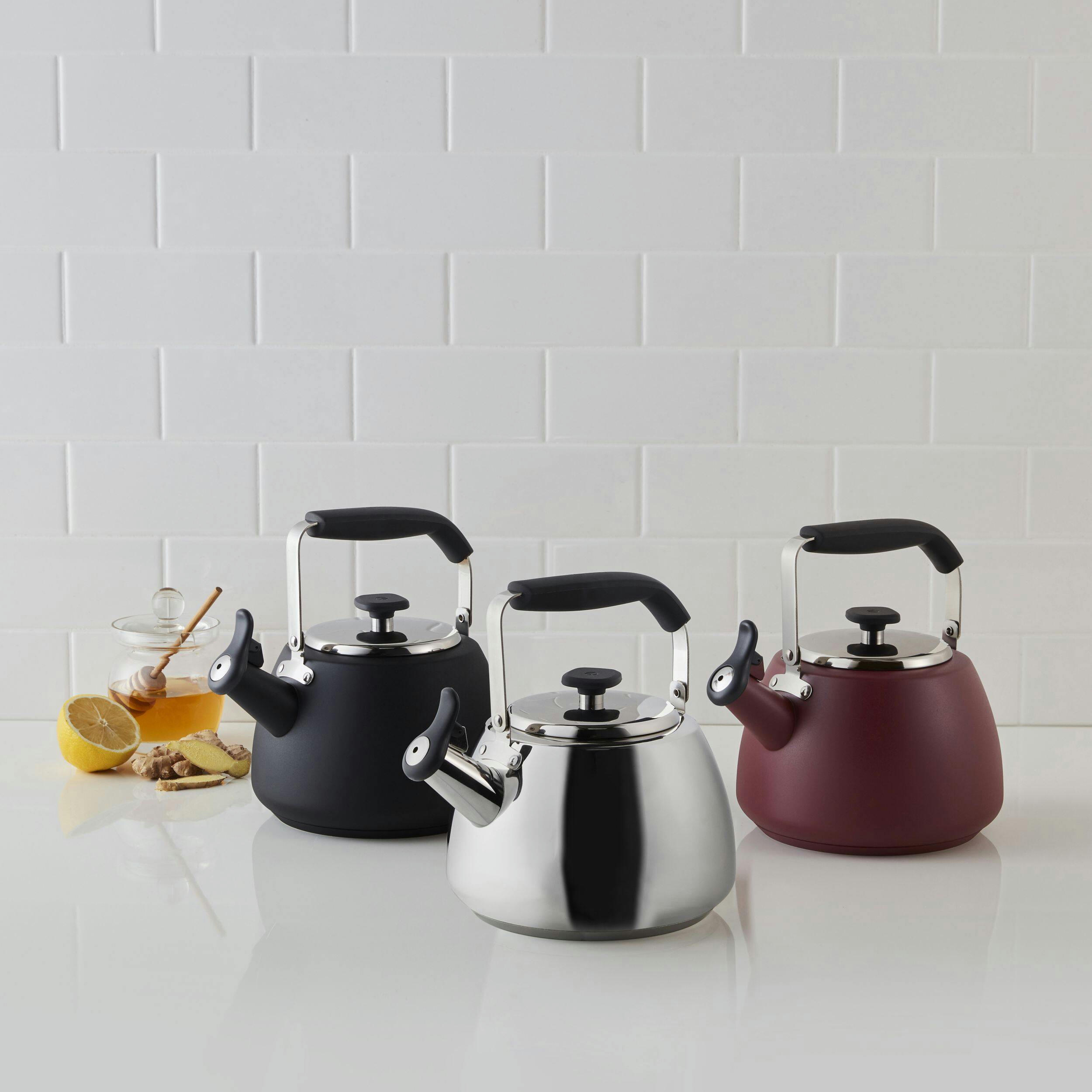 PADERNO Stainless Steel Polished Stovetop Kettle, 1.9-L