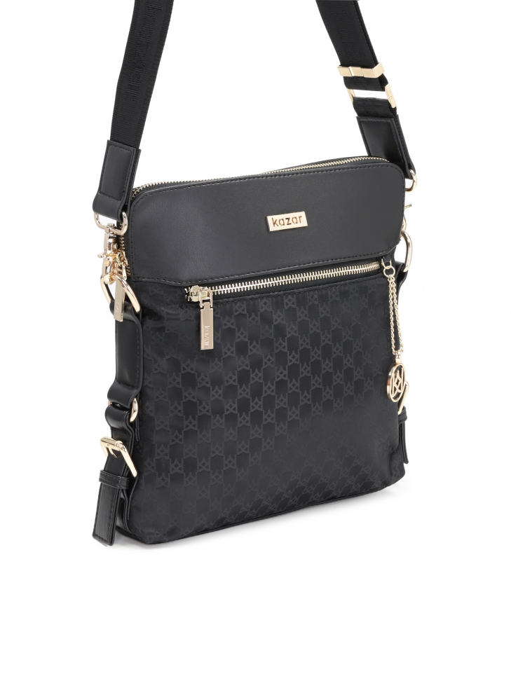 Ladies' black messenger bag