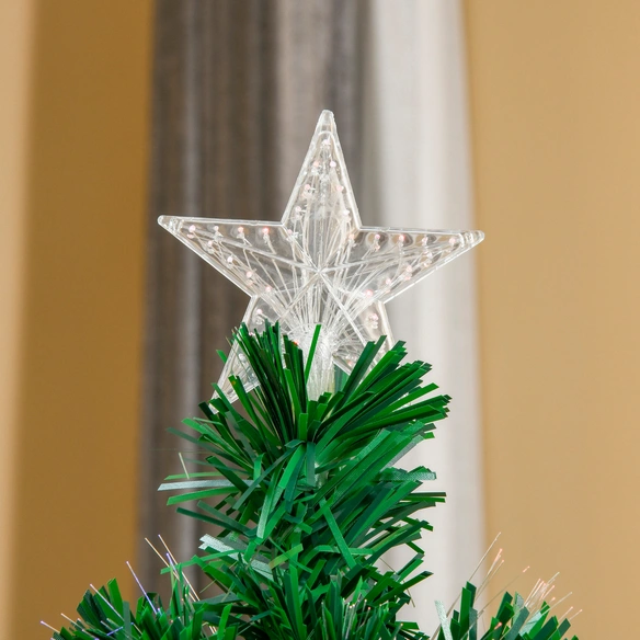 Weihnachtsbaum, LED Lichtfaser, LxBxH: 60x60x150 cm, grün