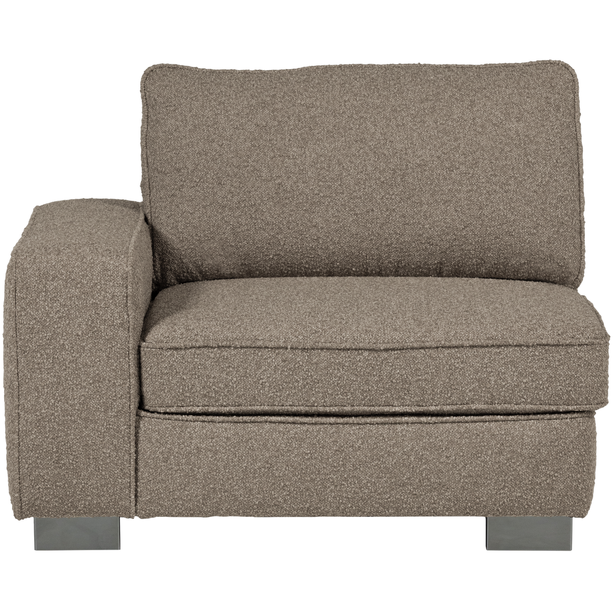 vtwonen element 1-zits met arm links Lazy - Bouclé - Zand