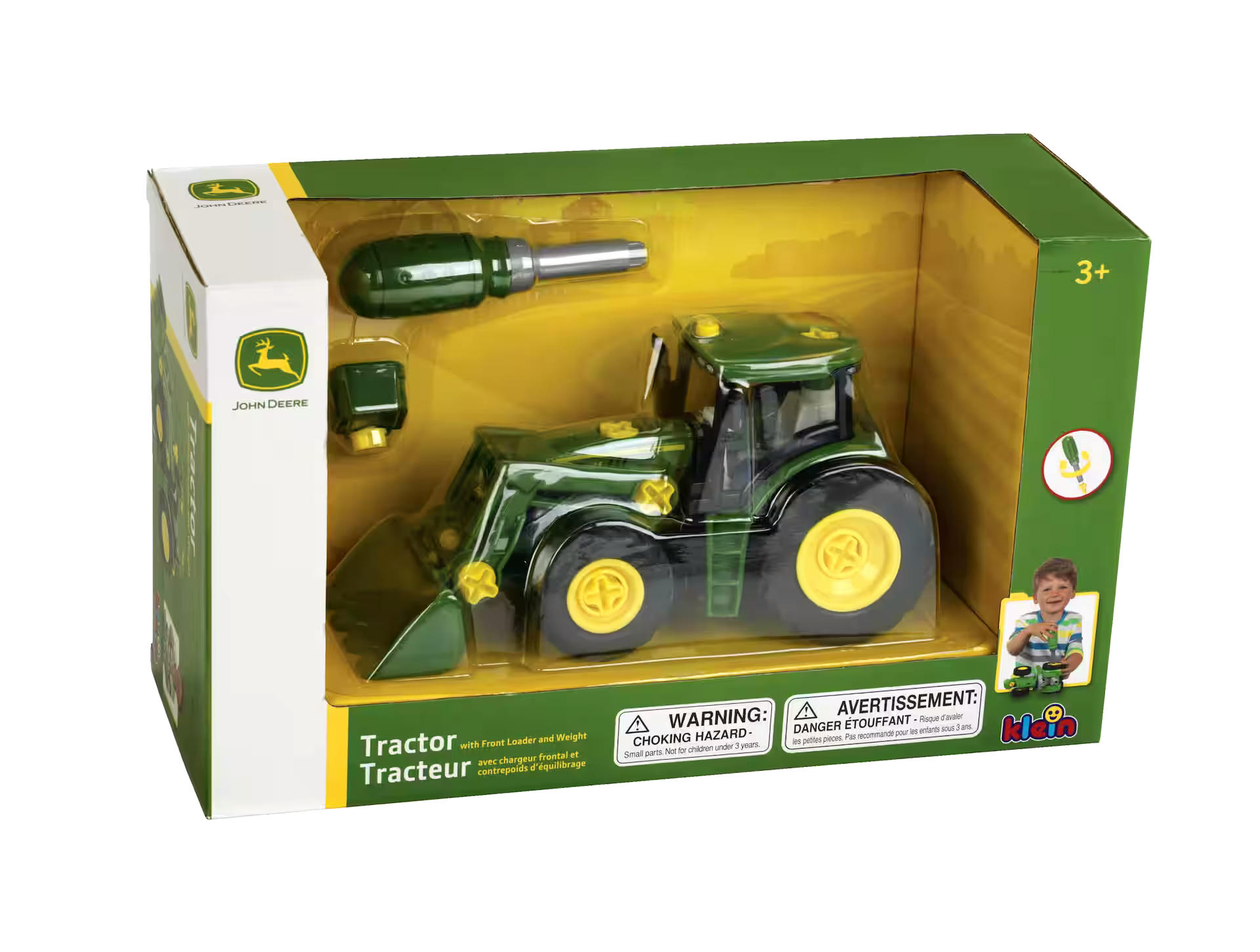 John Deere Take Apart & Build Johnny Tractor with Screwdriver Toy Playset, Ages 3+