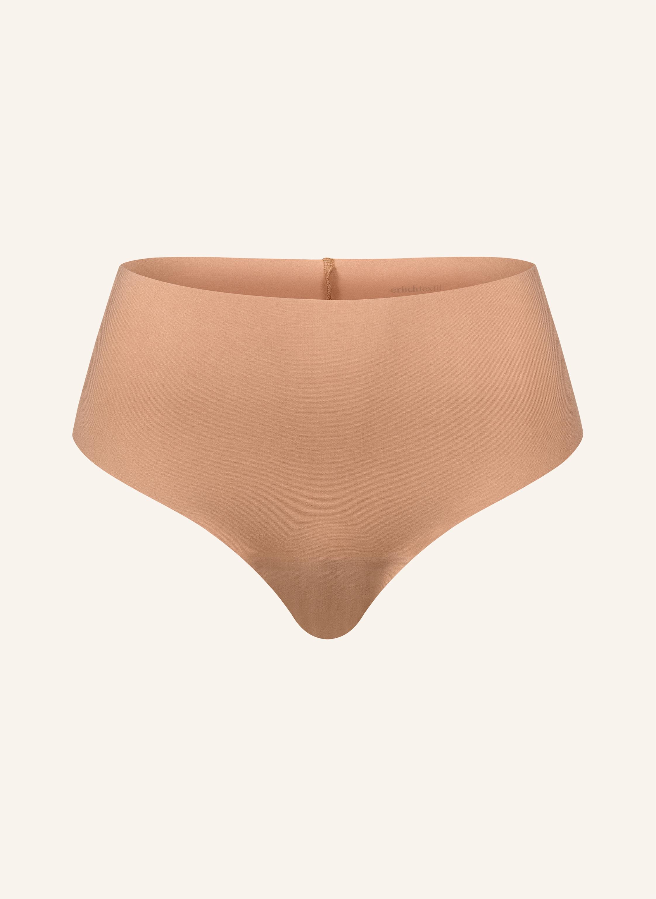 erlich textil Light Touch High Waist Brazil String mit weichem Modal - nahtlose Kanten