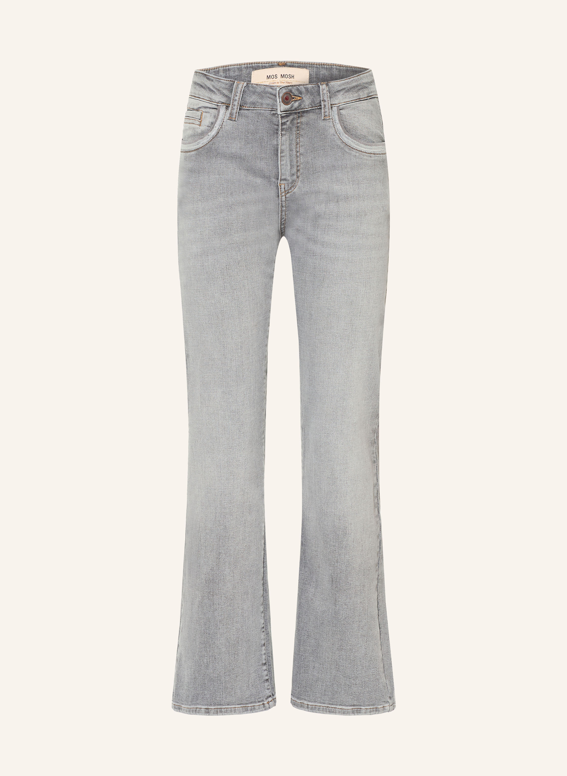 MOS MOSH Straight Jeans MMCECILIA PERLA mit Pailletten