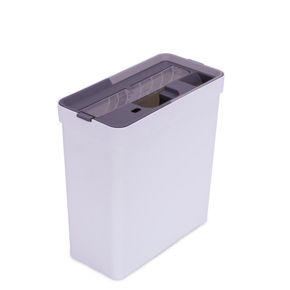 Seau essoreur compact 10L avec balai rotatif et 1 recharge 30,5x22xH148cm